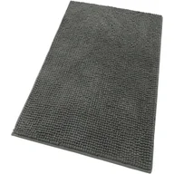 Dywaniki łazienkowe - Dywanik łazienkowy Miękki Dywanik Przyłóżkowy 50x80 Cm Antypoślizgowy Długie Włosy Ciemnoszary - miniaturka - grafika 1