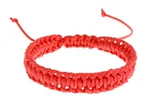 Bransoletki - Bransoletka Ognisto Czerwona Pleciona - miniaturka - grafika 1