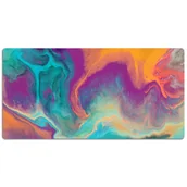 Podkładki na biurko - Mata z nadrukiem na biurko Kolorowe wzory 120x60 cm, Dywanomat - miniaturka - grafika 1