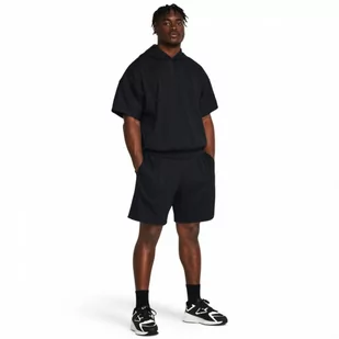Męskie spodenki treningowe Under Armour UA Journey Rib Shorts - czarne - UNDER ARMOUR - Spodnie sportowe męskie - miniaturka - grafika 1