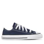 Buty dla chłopców - Trampki Converse Chuck Taylor All Star Ox 3J237 Granatowy - miniaturka - grafika 1