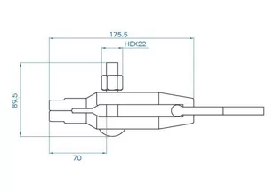 KLAMRA BLACHARSKA WĄSKA 32mm, 3 TONY King Tony - Narzędzia warsztatowe - miniaturka - grafika 2