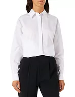 Koszule damskie - PINKO Damska koszula Bridport 2 popelina, Z04_białe okulary, 34 - miniaturka - grafika 1