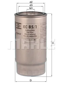 Filtr paliwa Mahle KC 85/1 - Filtry paliwa - miniaturka - grafika 1