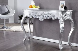 Interior Konsola Venezia Ornament Silver 110cm (Z15634) - Konsole i sekretarzyki - miniaturka - grafika 1