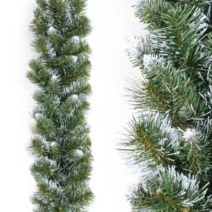 GIRLANDA ŚWIĄTECZNA sztuczna choinkowa gęsta OŚNIEŻONA sztuczny śnieg 260cm - Ozdoby bożonarodzeniowe - miniaturka - grafika 1