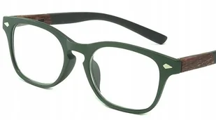 Okulary korekcyjne drewno do czytania plusy +3.5 - Okulary korekcyjne, oprawki, szkła - miniaturka - grafika 1