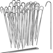 Agrowłókniny - SZPILKI METALOWE OCYNK DO AGROWŁÓKNINY AGROTKANINY KOTWY KOŁKI 25cm 100szt. - miniaturka - grafika 1