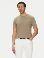 Koszulki męskie - HUGO T-Shirt Dero222 50466158 Brązowy Regular Fit - miniaturka - grafika 1