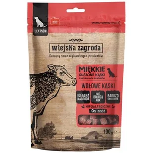 Wiejska Zagroda Przysmak Kąski - wołowina 100g - Przysmaki dla psów - miniaturka - grafika 1