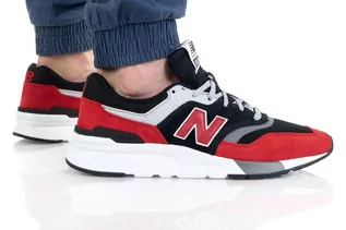 Buty sportowe męskie - New Balance BUTY MĘSKIE CM997HVP CZARNO CZERWONE CM997HVP - grafika 1