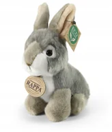 Maskotki i pluszaki - Rappa Pluszowa realistyczna maskotka Królik szary siedzący 16 cm - miniaturka - grafika 1