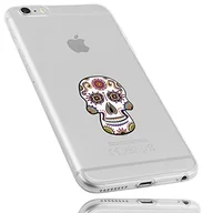 Etui i futerały do telefonów - mumbi Etui kompatybilne z iPhone 6 / 6S etui na telefon komórkowy cienkie z motywem Calavera białe, kolorowe, przezroczyste - miniaturka - grafika 1