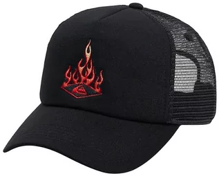 Czapki dla dzieci - Quiksilver MONGREL FLAME black czapki z daszkiem - grafika 1