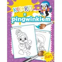 Olesiejuk Sp. z o.o. Koloruj z pingwinkiem - Praca zbiorowa - Książki edukacyjne - miniaturka - grafika 2