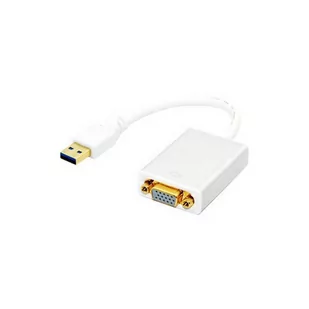 Techly Adapter Techly USB3-SVGA USB 3.0 na VGA 1080p biały 0,2m IDATA 306950 - Huby USB - miniaturka - grafika 1