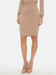 Guess Spódnica ołówkowa W4BD53 Z37K0 Beżowy Regular Fit - Spódnice - miniaturka - grafika 1