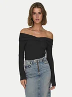 Bluzki damskie - ONLY Bluzka Fayola 15339435 Czarny Slim Fit - miniaturka - grafika 1