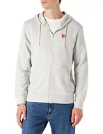 Bluzy męskie - Wrangler Męska bluza z kapturem Zip Thru, Oat MELE, 4X-Large - miniaturka - grafika 1