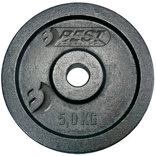 Best Sporting OBCIĄŻENIE ŻELIWNE CZARNE 5 KG BEST SPORTING FI 30MM 614034 - Obciążenia - miniaturka - grafika 1
