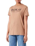 Koszulki i topy damskie - Replay T-shirt damski, 842 Mud, XS - miniaturka - grafika 1