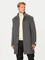 Płaszcze męskie - Calvin Klein Płaszcz wełniany K10K113665 Szary Slim Fit - miniaturka - grafika 1