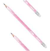 Kredki, ołówki, pastele i pisaki - Ołówek z gumką szkolny HB brokatowy Maped Glitter - miniaturka - grafika 1