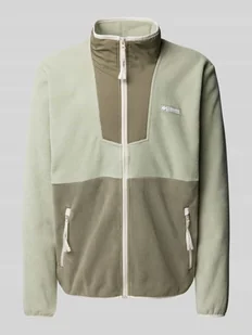 Sweter z polaru z naszywką z logo model ‘SEQUOIA’ - Swetry męskie - miniaturka - grafika 1