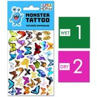 Zabawki kreatywne - TATUAŻE ZMYWALNE DLA DZIECI MOTYLKI WZORY ORYGINALNE - miniaturka - grafika 1