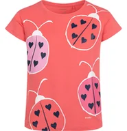 Bluzki dla dziewczynek - T-shirt z krótkim rękawem dla dziewczynki, z biedronkami, 3-8 lat - miniaturka - grafika 1