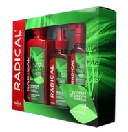 Zestawy kosmetyków męskich - Farmona Zestaw prezentowy Radical Szampon do włosów 400 ml + Mgiełka do włosów 200 ml + Odżywka do włosów 100 ml - miniaturka - grafika 1