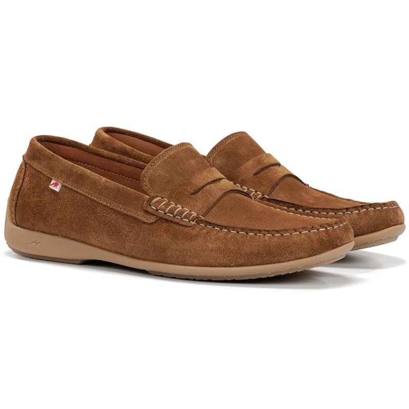 Mokasyny męskie Fluchos 505242 SAMOA F2207 AFELPADO CAMEL R.40