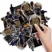 Szkolne artykuły papiernicze - NAKLEJKI ETYKIETY NA ZESZYT NALEPKA Z POSTACIAMI GRA O TRON WZORY 6 SZT - miniaturka - grafika 1