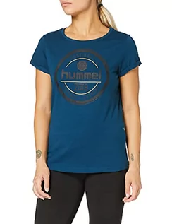 Koszulki i topy damskie - Hummel damska hmlbirla S/S T-Shirt, niebieski, l 203457-8616 - grafika 1