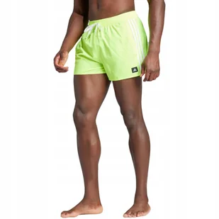 Spodenki kąpielowe męskie adidas 3-Stripes CLX Swim Shorts zielone IS2054 S - Spodenki męskie - miniaturka - grafika 1