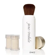 Pudry do twarzy - Jane Iredale, Amazing Base Refillable Brush, puder sypki, SPF 20, Ivory - miniaturka - grafika 1