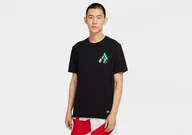 Koszulki męskie - Nike Giannis Logo Dri-Fit Tee Black - miniaturka - grafika 1