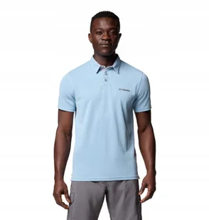 Columbia Nelson Point Polo - Ripple Blue M - Koszulki męskie - miniaturka - grafika 1