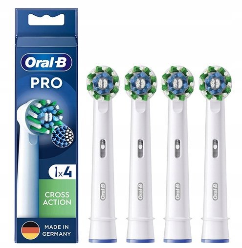 4x Końcówka do szczoteczki ORAL-B EB50RX Cross Action PRO White