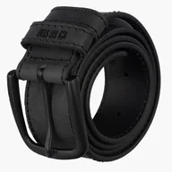 Paski - Pasek Męski BIG STAR Skórzany Pas Do Spodni Czarny OO675007 Czarny 85 - miniaturka - grafika 1