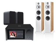 Kino domowe - NAD C 700 V2 (czarny) + 603 S3 (dąb) + Pulse Flex 2i (czarny) - miniaturka - grafika 1