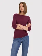 Bluzki damskie - Vero Moda Bluzka Panda 10274133 Bordowy Regular Fit - miniaturka - grafika 1