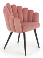 Krzesła - Różowe stylowe krzesło glamour N5-Z16 - miniaturka - grafika 1