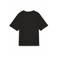 Odzież sportowa dziecięca - Młodzieżowa koszulka Essentials Boxy PUMA Black - miniaturka - grafika 1