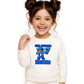 Bluzy dla dziewczynek - BLUZA DZIECIĘCA 67 SIX SEVEN BRUH DLA CHŁOPCA DZIEWCZYNKI 110-116 - miniaturka - grafika 1