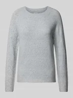 Swetry damskie - Sweter z dzianiny z okrągłym dekoltem model ‘RICA’ - miniaturka - grafika 1