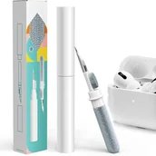 Akcesoria do słuchawek - CZYŚCIK ZESTAW DO CZYSZCZENIA SŁUCHAWEK TELEFONU 3W1 KIESZONKOWY - miniaturka - grafika 1