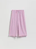 Spodnie i spodenki dla dziewczynek - Reserved - Dzianinowe kuloty - fioletowy - miniaturka - grafika 1