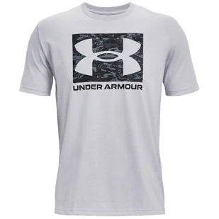 Koszulka męska Under Armour ABC Camo Boxed Logo SS Rozmiar: M / Kolor: jasnoszary - Koszulki sportowe męskie - miniaturka - grafika 1