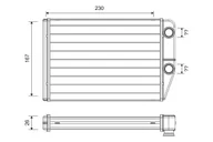 Akcesoria do klimatyzacji i ogrzewania - Wymiennik ciepła, ogrzewanie wnętrza Valeo 811514 - miniaturka - grafika 1
